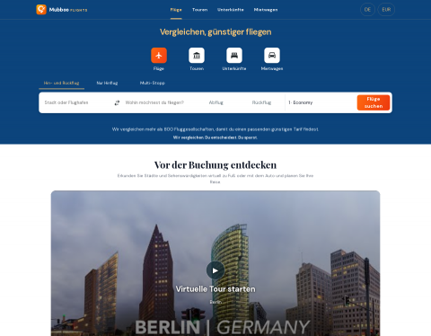 Vorschau von Mubboo Flights: compara viajes y entradas en todo el mundo