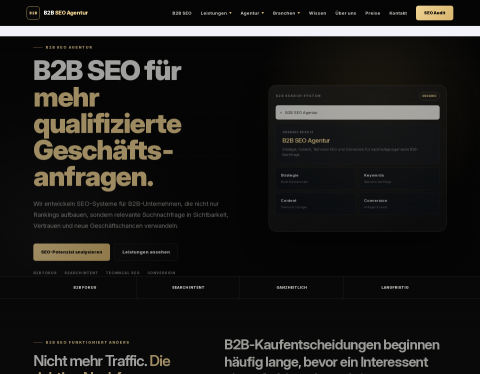 Vorschau von B2B SEO Agentur