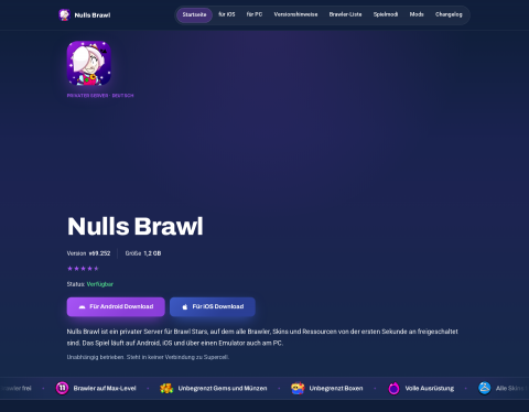 Website-Vorschau von Nulls Brawl - Deutschsprachiger Ratgeber