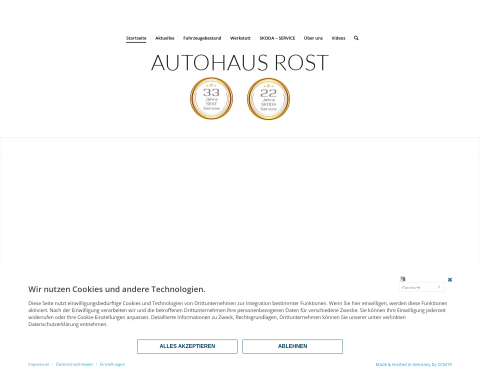 Website-Vorschau von Skoda Tuning - Autohaus Rost Neumünster