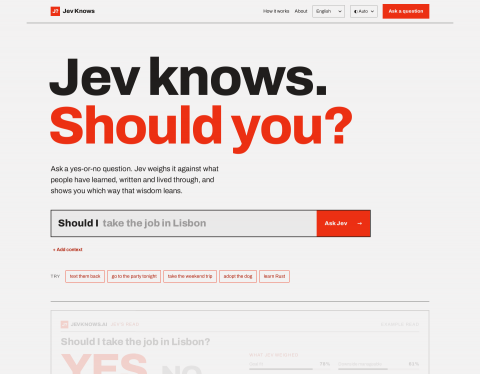 Website-Vorschau von Jev weiß Bescheid