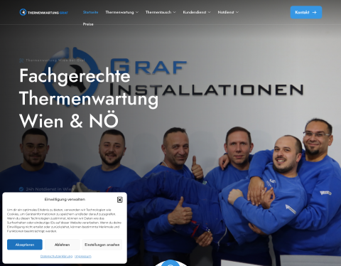 Website-Vorschau von Thermenwartung Graf