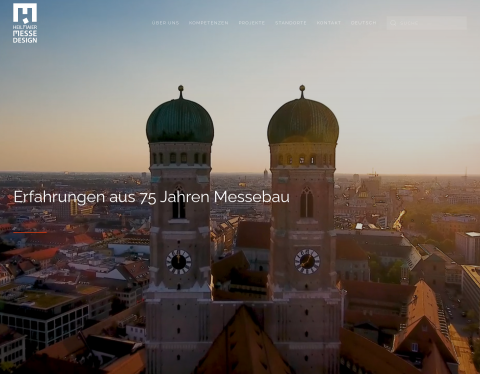 Website-Vorschau von Messebau für Unternehmen