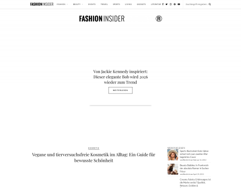 Website-Vorschau von Fashion-Insider