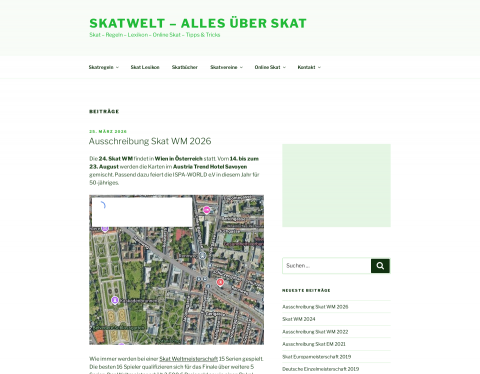 Website-Vorschau von Online-Skat