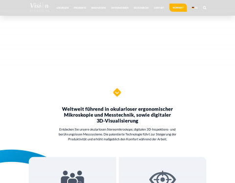 Website-Vorschau von Okularlose Inspektion Vision Engineering