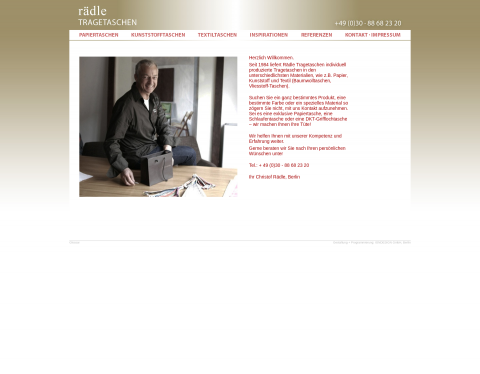 Website-Vorschau von Kunststoff-Tragetaschen