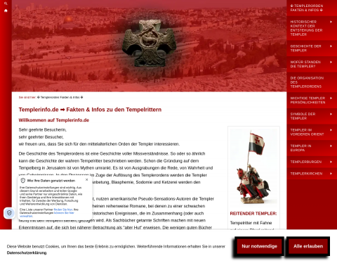 Website-Vorschau von Templer