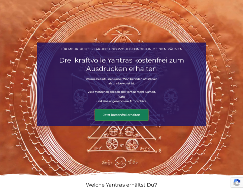 Website-Vorschau von Heilige Geometrie - Die Kraft des Yantra