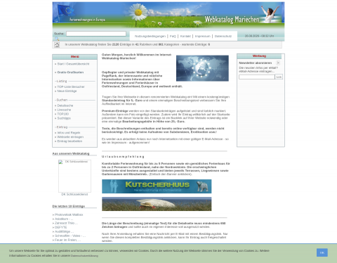 Vorschau von Webkatalog Mariechen