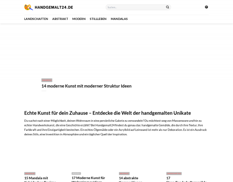 Website-Vorschau von Handgemalt