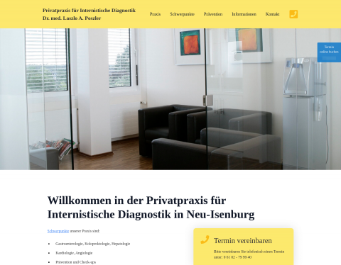 Website-Vorschau von Dr. med. Laszlo A. Poszler