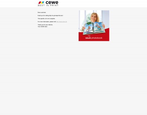 Website-Vorschau von Fotoprodukte bei Onlinebilder24