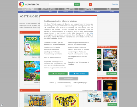 Website-Vorschau von Kostenlos online spielen