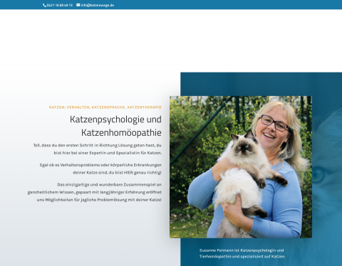 Website-Vorschau von Katzenpsychologie Bremen