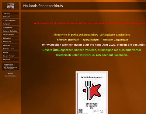Website-Vorschau von Hollands-Pannekoekhuis