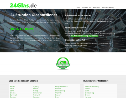 Vorschau von GLASNOTDIENST 0800 - 333 888 9 - Deutsch