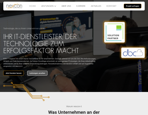 Website-Vorschau von nexcon-it gmbh  -  Ihr DATEV-System