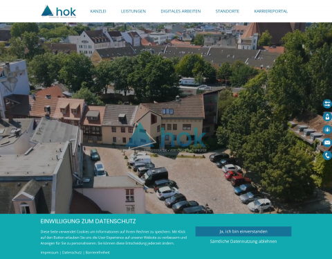 Website preview of h o k | Steuerberater in Berlin-Spandau