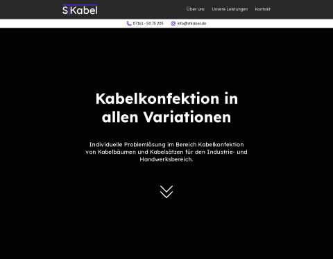 Website-Vorschau von STKabel-Kabelkonfektion