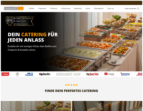 Website-Vorschau von Mediterranes Catering mit Flair