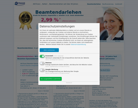 Vorschau von Finanzierung