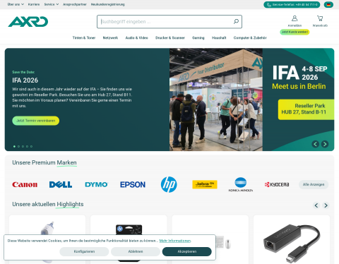 Website-Vorschau von AXRO GmbH