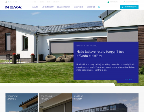 Website-Vorschau von Raffstoren, Markisen-JALOUSIEN NEVA