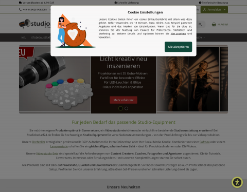 Vorschau von Fotografiezubehör im Versandhandel