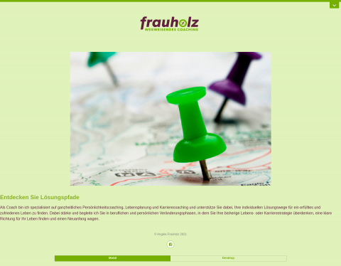 Website-Vorschau von Wegweisendes Coaching