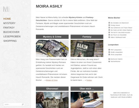 Website-Vorschau von Moira Ashly