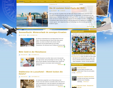 Website-Vorschau von Urlaubmachen 365 - Online Magazin