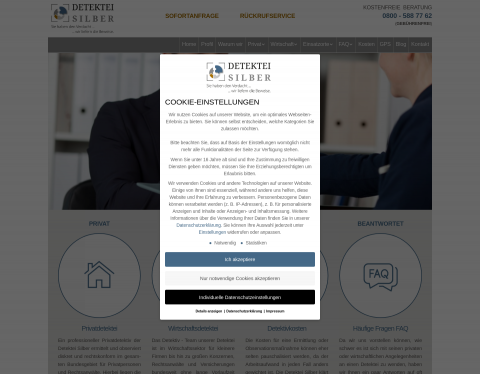 Website-Vorschau von Detektei Frankfurt