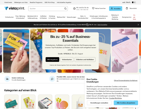 Aperçu de Postkarten mit VistaPrint