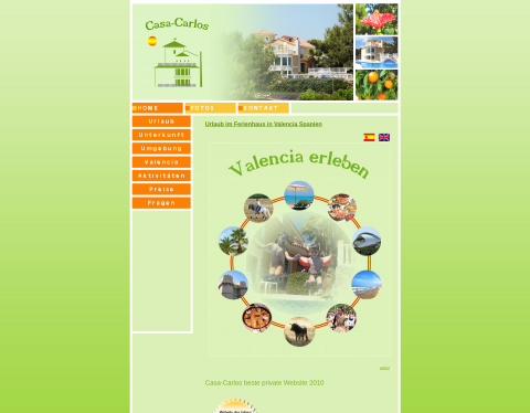 Website-Vorschau von H O M E - Casa-Carlos das private Ferienhaus