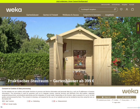 Vorschau von WEKA - Gartenhaus- und Sauna Bausät