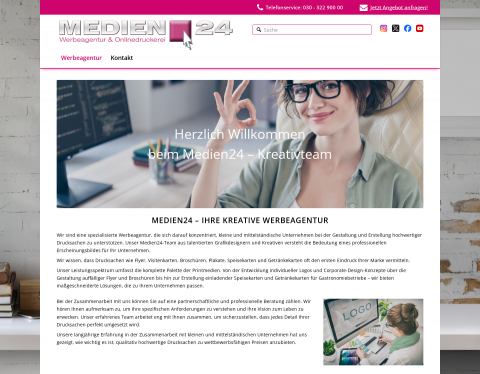 Website-Vorschau von Onlinedruckerei Berlin