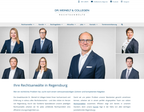 Website-Vorschau von Rechtsanwalt Weinelt