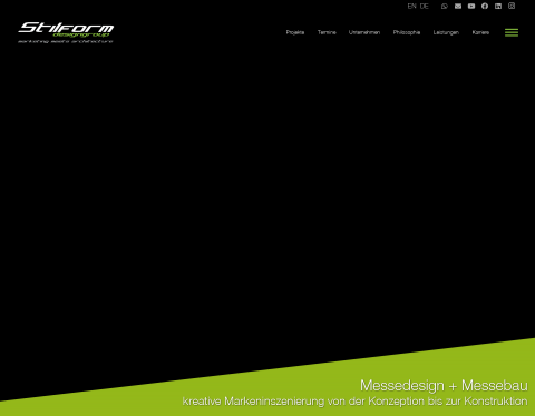 Website-Vorschau von Messedesign, Messe- und Ausstellung