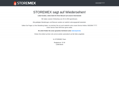 Website-Vorschau von Friseurbedarf Storemex