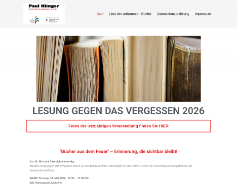 Vorschau von Bücherlesung, die Plattform für Künstler