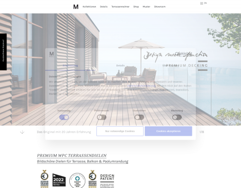 Website-Vorschau von MyDeck Dielen