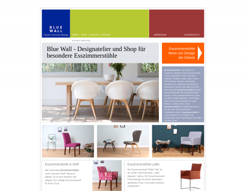 Vorschau von Blue Wall Esszimmerstühle-Shop