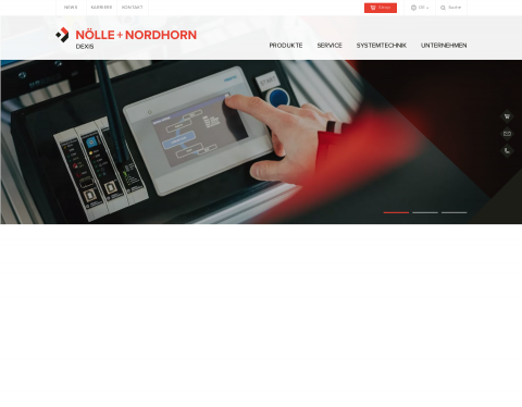 Website-Vorschau von Industrie führender Industrielieferant