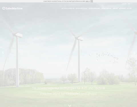 Website-Vorschau von SalesMachine