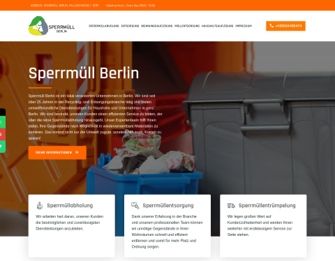 Website-Vorschau von Sperrmuell Berlin