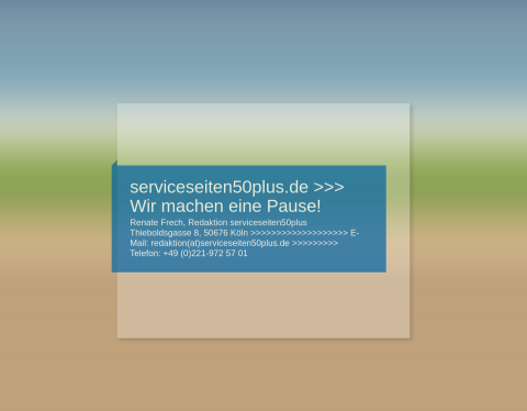 Website-Vorschau von Service und Infos für die Generation 50-plus
