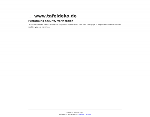 Website-Vorschau von Tafeldeko für die Geburtstagstafel