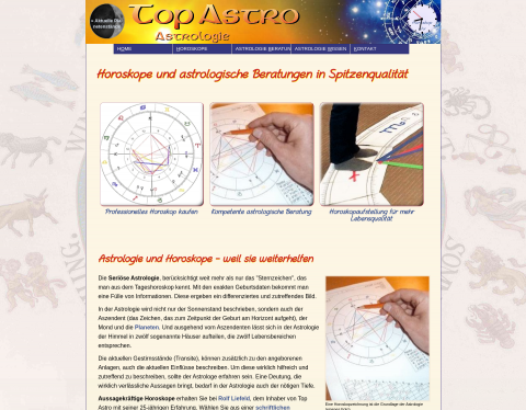 Website-Vorschau von Astrologie München - Top Astro