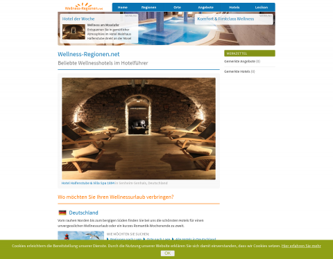 Vorschau von Wellness-Regionen.de - Wellness Hotels